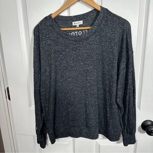 Peloton shirt, gray, size large, rayon/poly/spandex